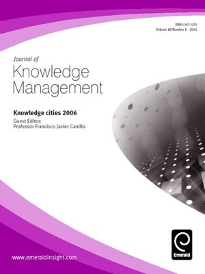 cover image of Knowledge Based Development, Volume 10, Issue 5